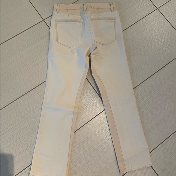 FRAME Le High Straight Leg Jeans in Blanc Multi-26 - Picture 5 of 5